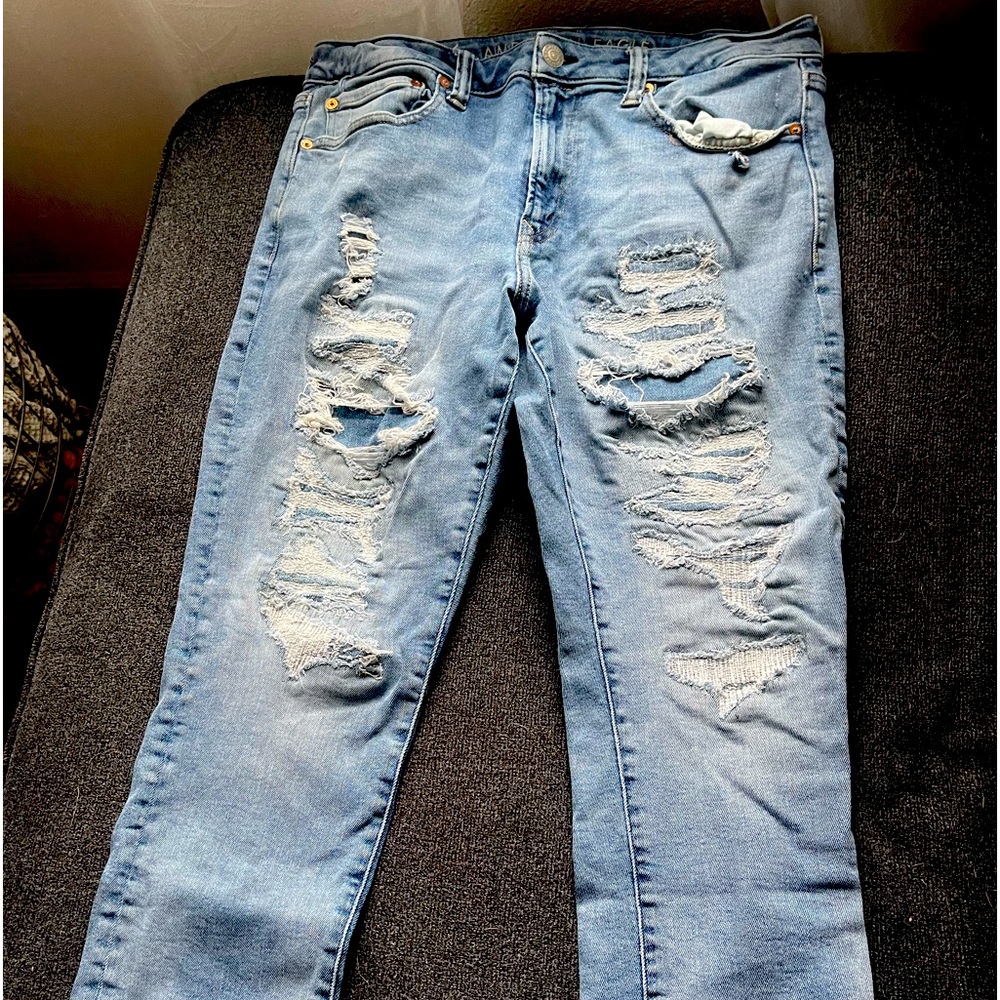 American Eagle flex jeans. Size 34 x 30. Slim/Skinny fit.